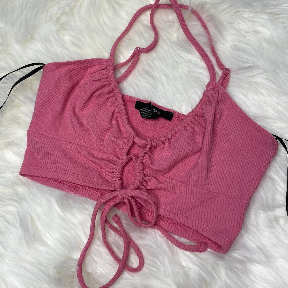 Pink Forever21 Crop Top